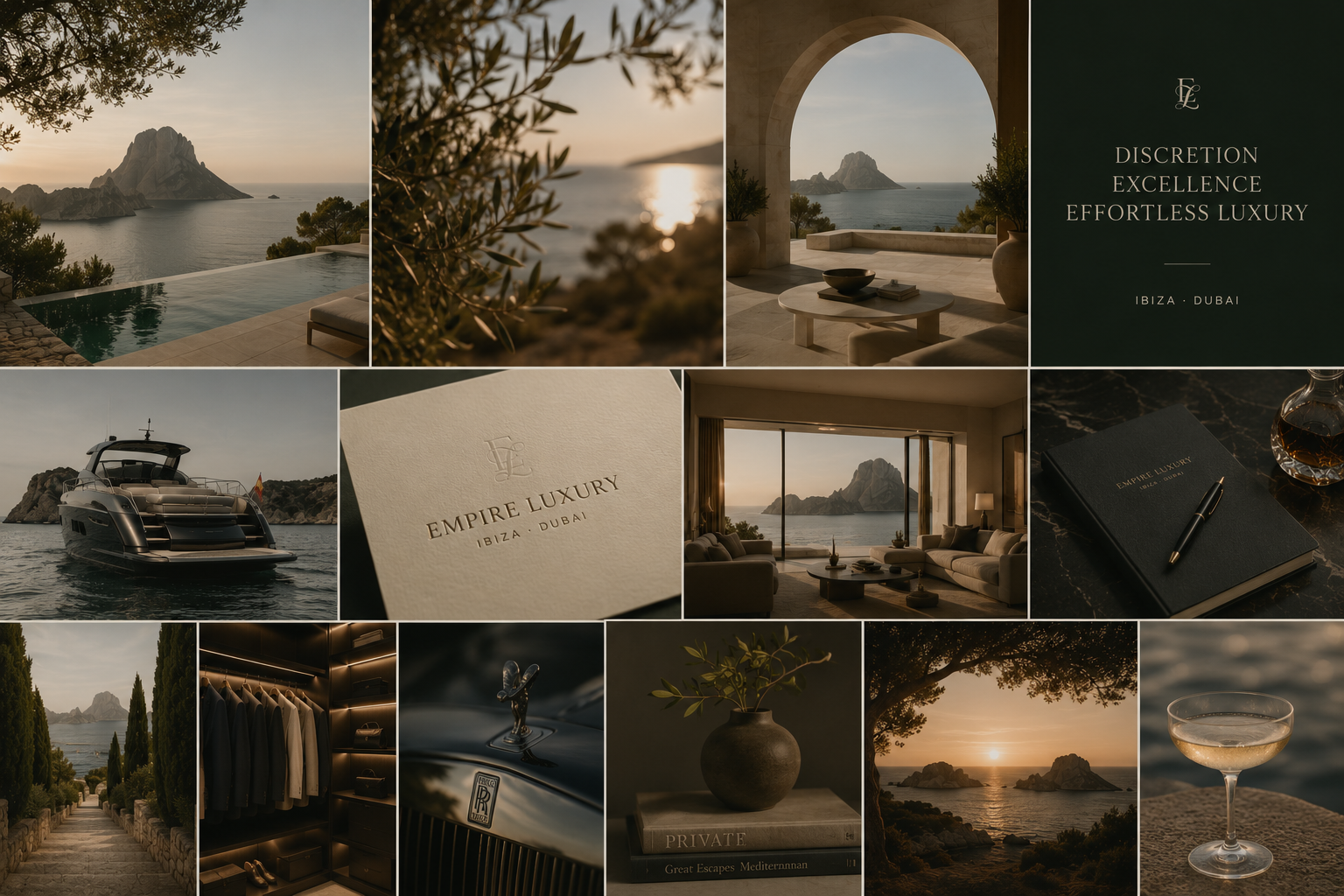 Empire Luxury editorial collage